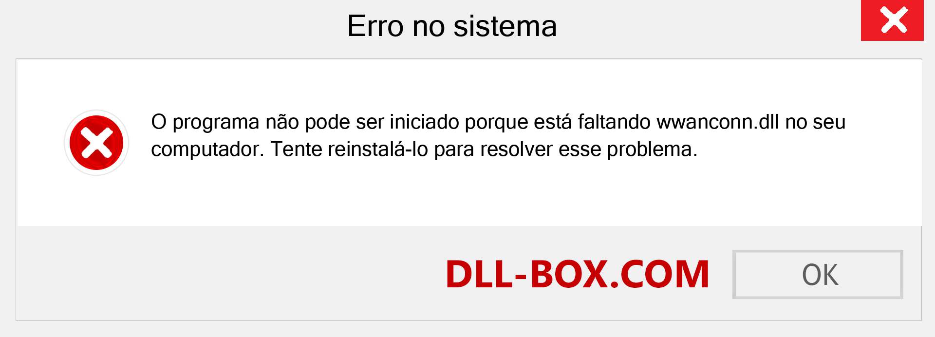 Arquivo wwanconn.dll ausente ?. Download para Windows 7, 8, 10 - Correção de erro ausente wwanconn dll no Windows, fotos, imagens